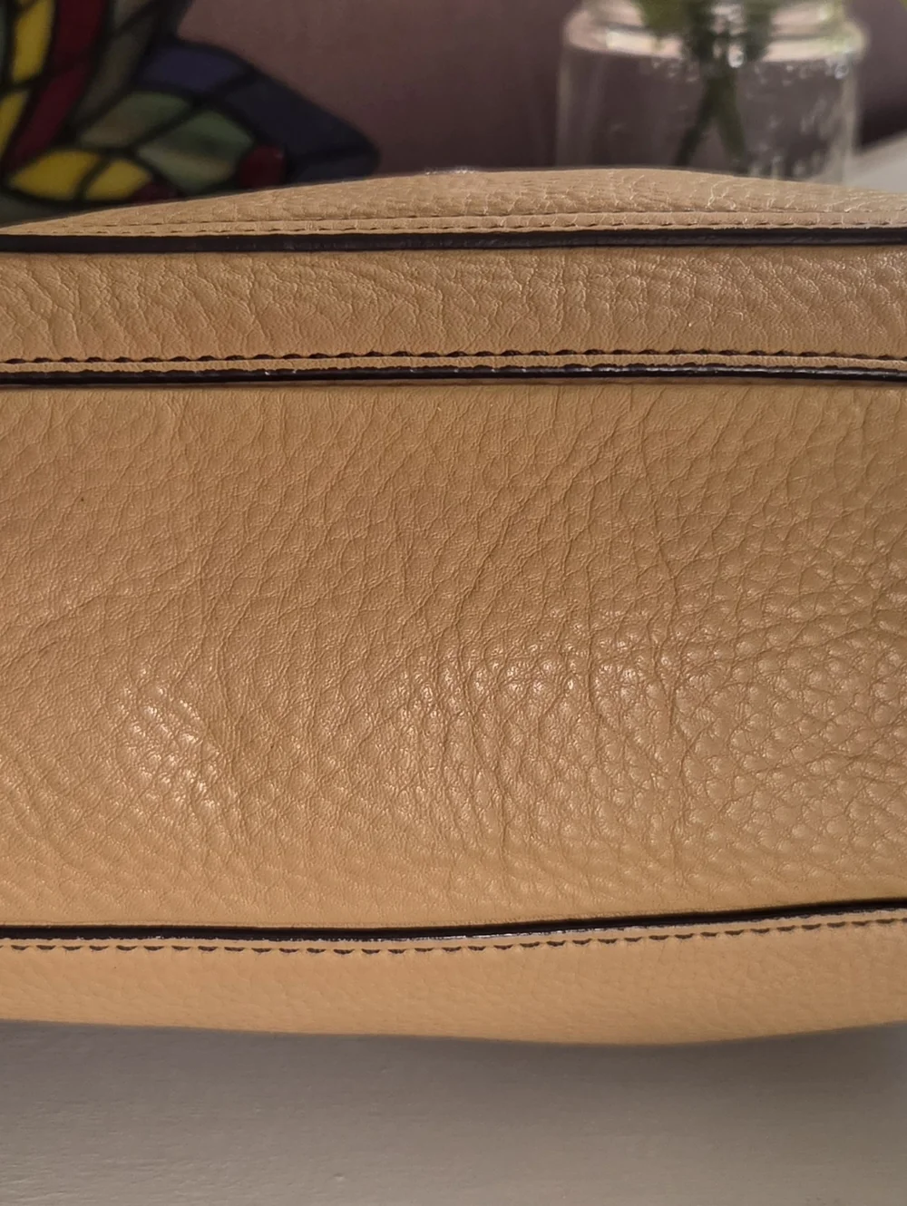 Coach Pebbled Leather Shoulder Bag in Tan - Picture 7 of 12